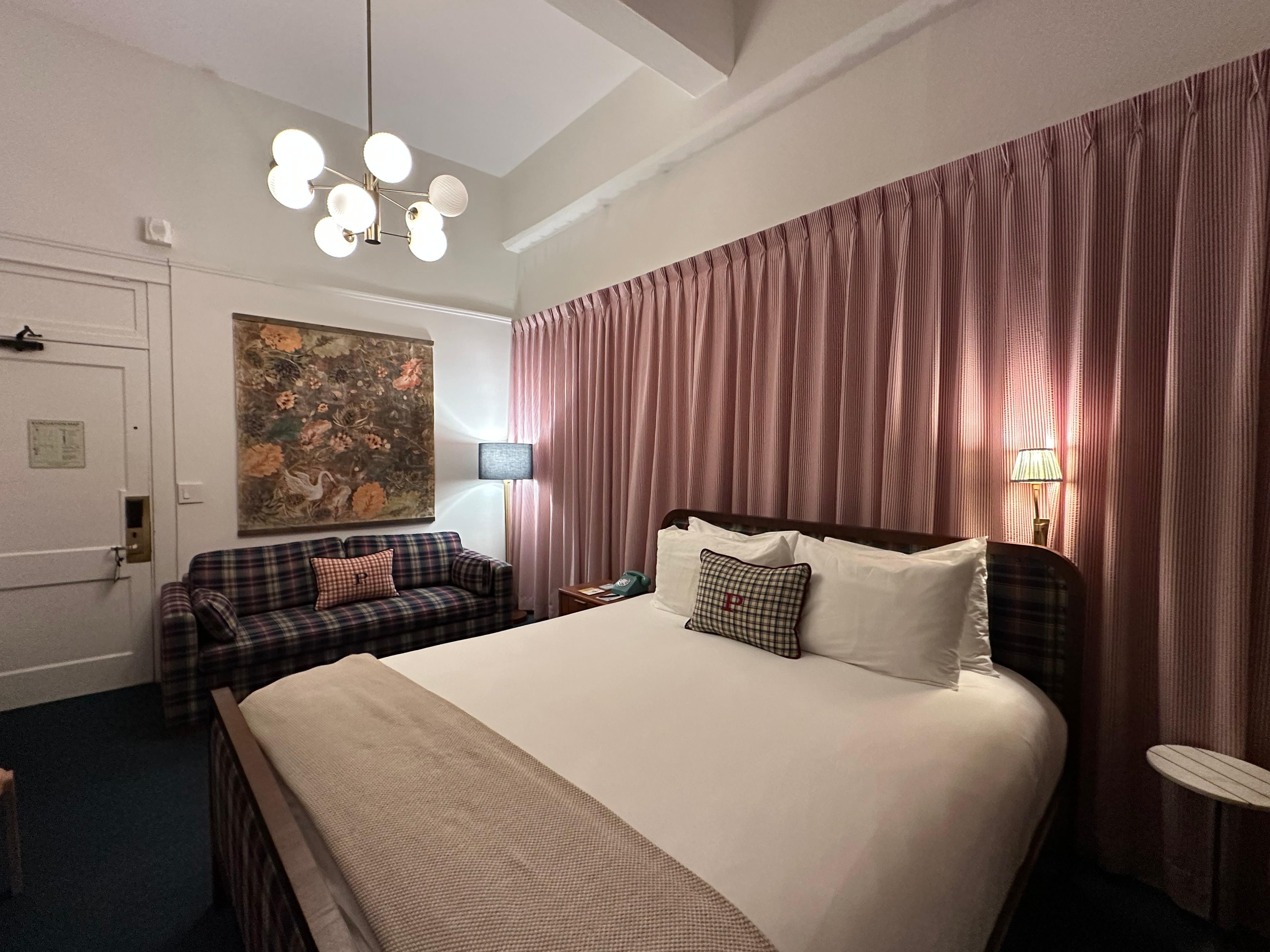 Includes a pullout couch