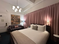 Includes a pullout couch