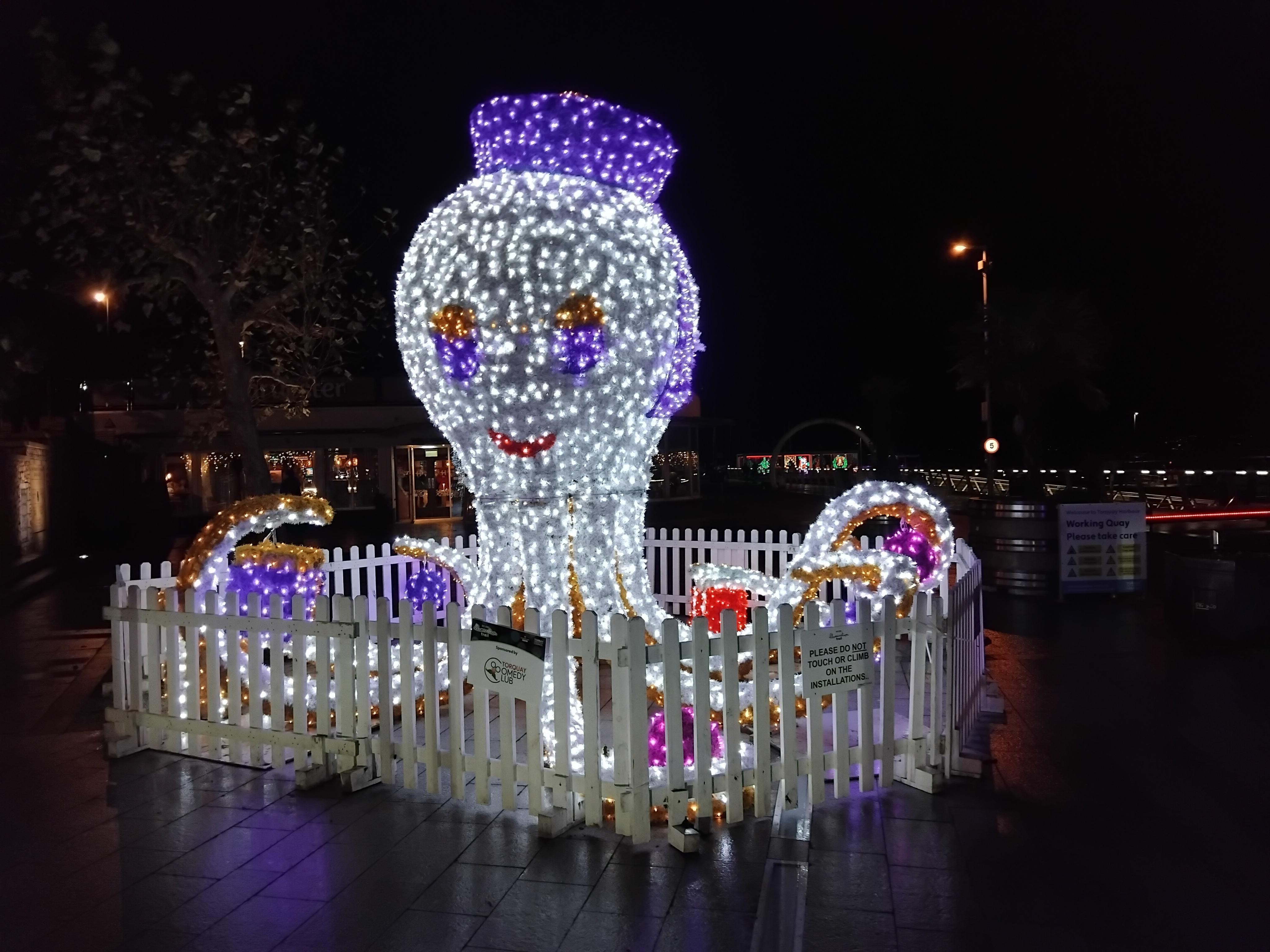 Xmas lights in Torquay 