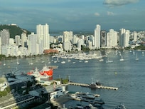 View from the room on the harbor side.