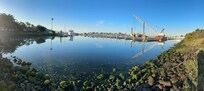 Panoramic of the Bay outside of building 2