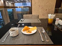 Nice and clean breakfastarea. Compliments to the receptionist of dining room and chef who is very kind to provide avegetarian fried rice out of the regular menu.