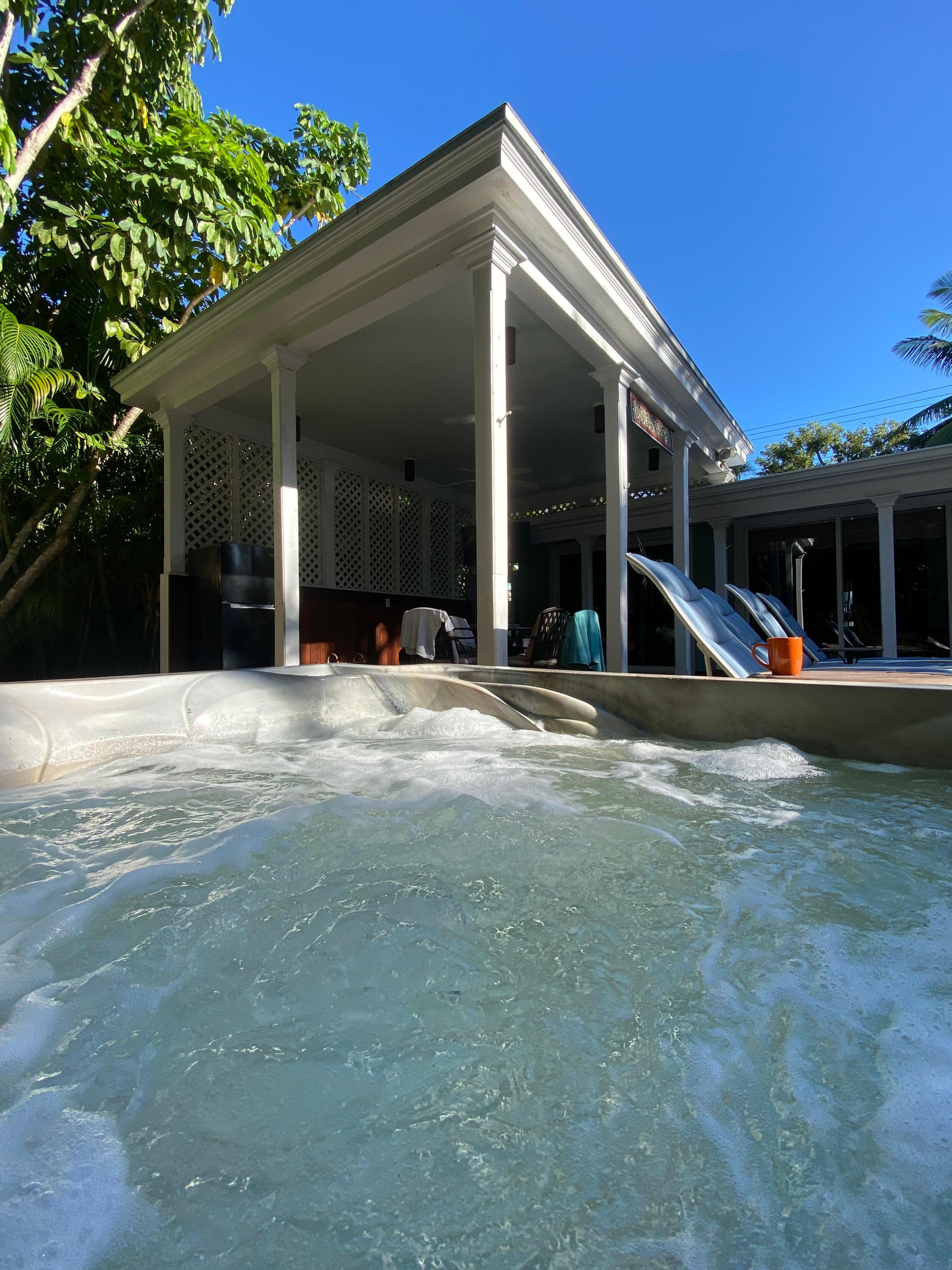 Heated pool and awesome hot tub