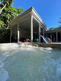 Heated pool and awesome hot tub