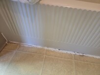 Dirt, bugs, rust in bathroom