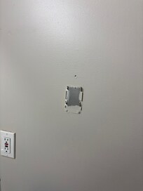 Where the hair dryer used to be