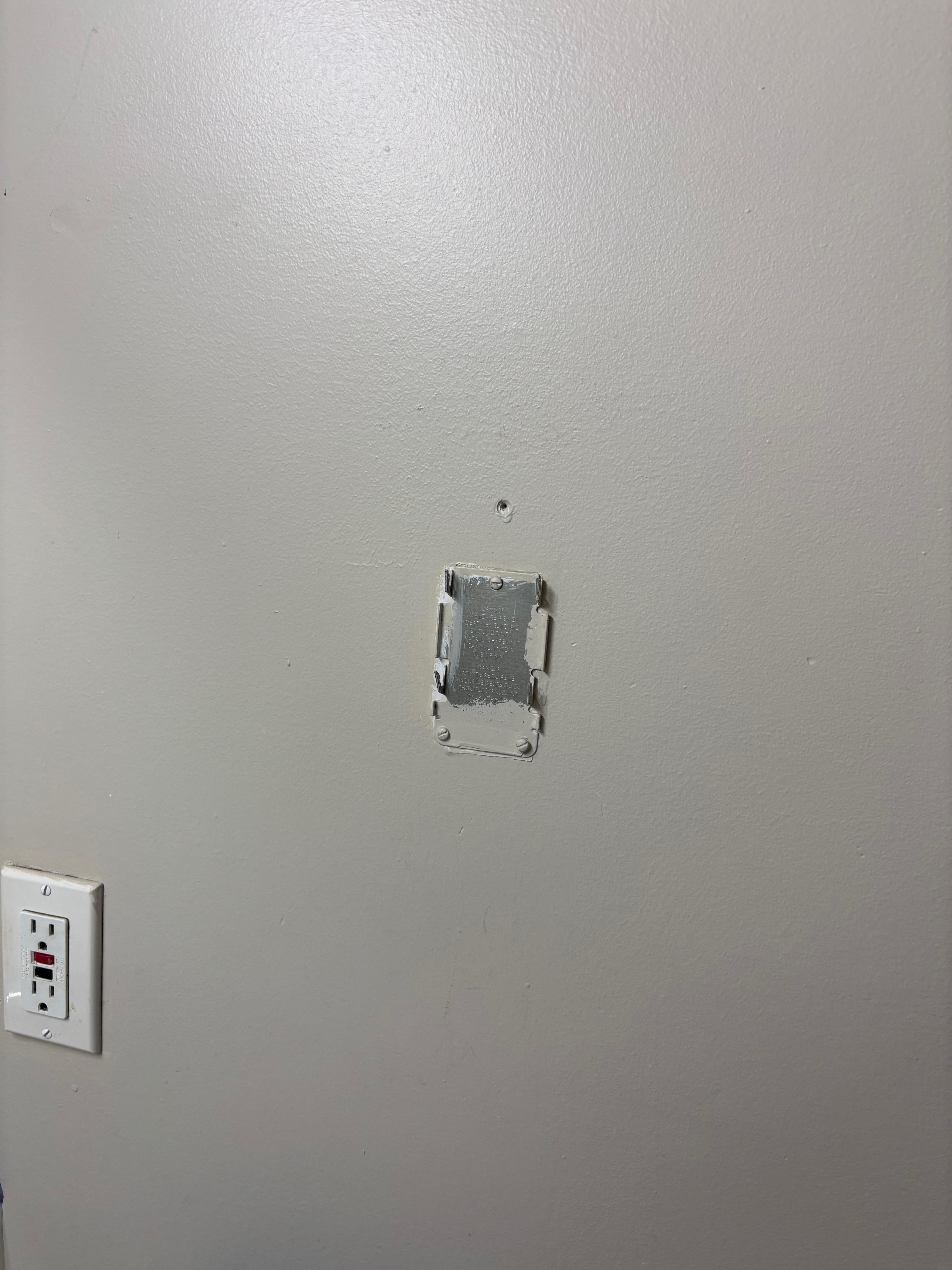Where the hair dryer used to be
