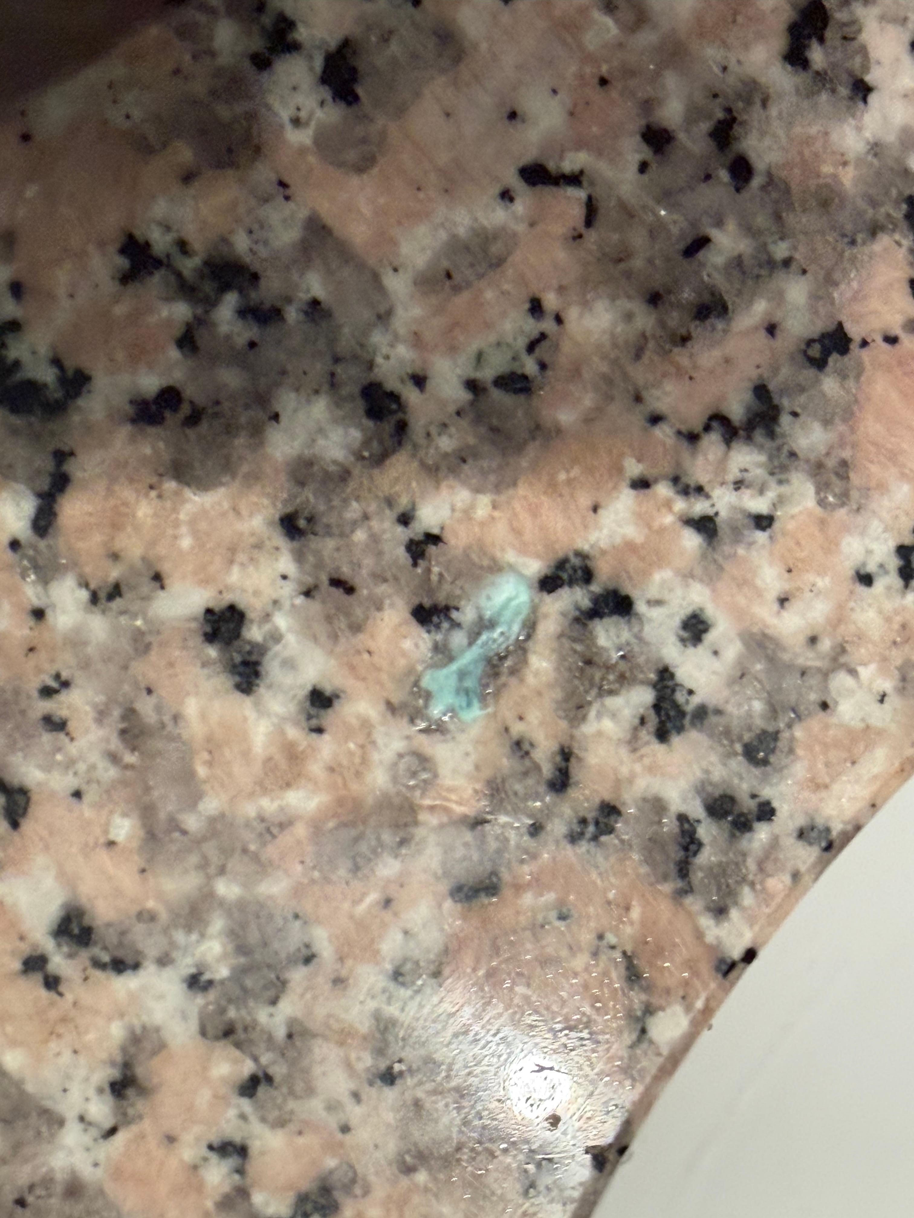 Someone else’s dried toothpaste 