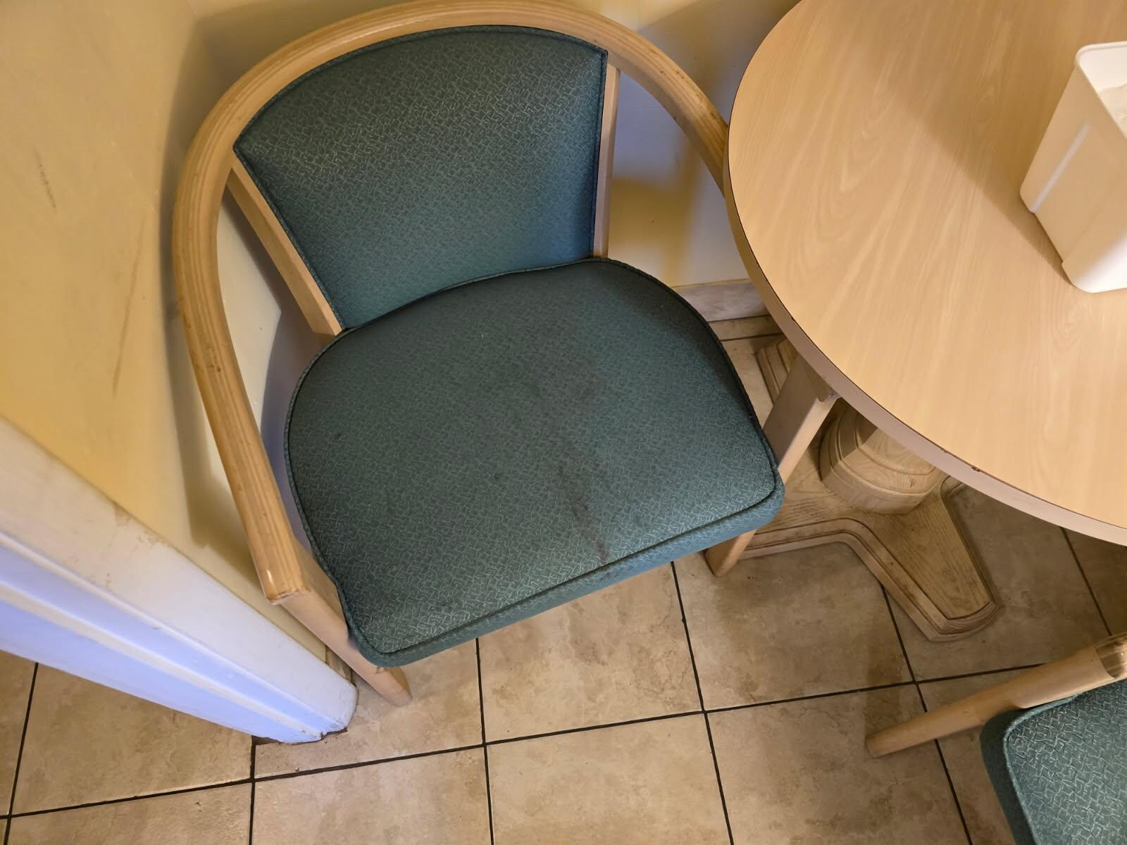 Unknown stain on the chair