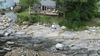 Drone view of the house