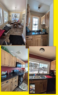 Entry, pantry and kitchen