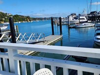 View from the window and the deck of the apartment. Beautiful.