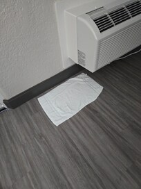 Water on floor . Very unsafe