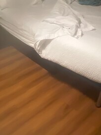 Cheap, uncomfortable bed