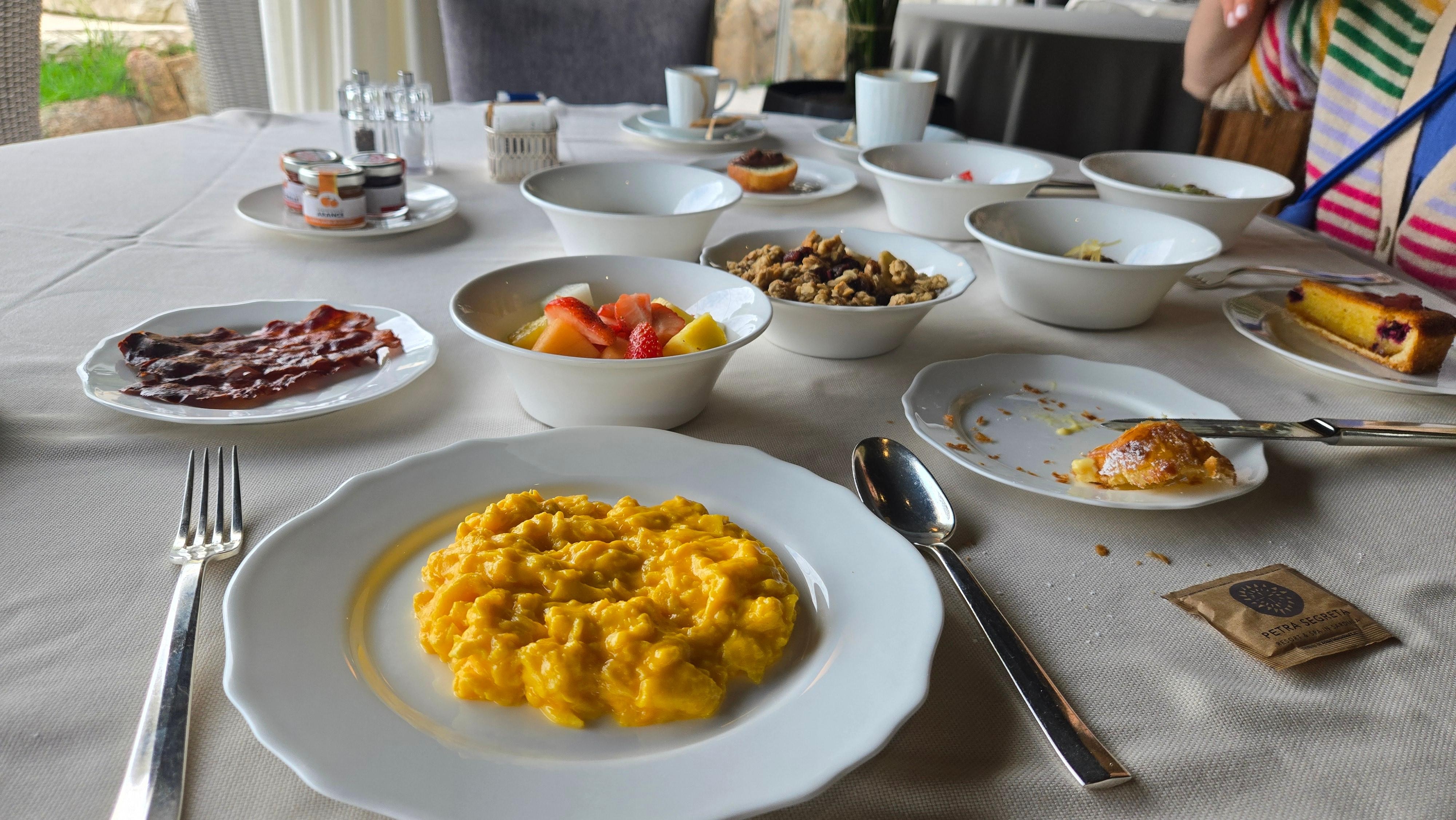 Some of the breakfast options