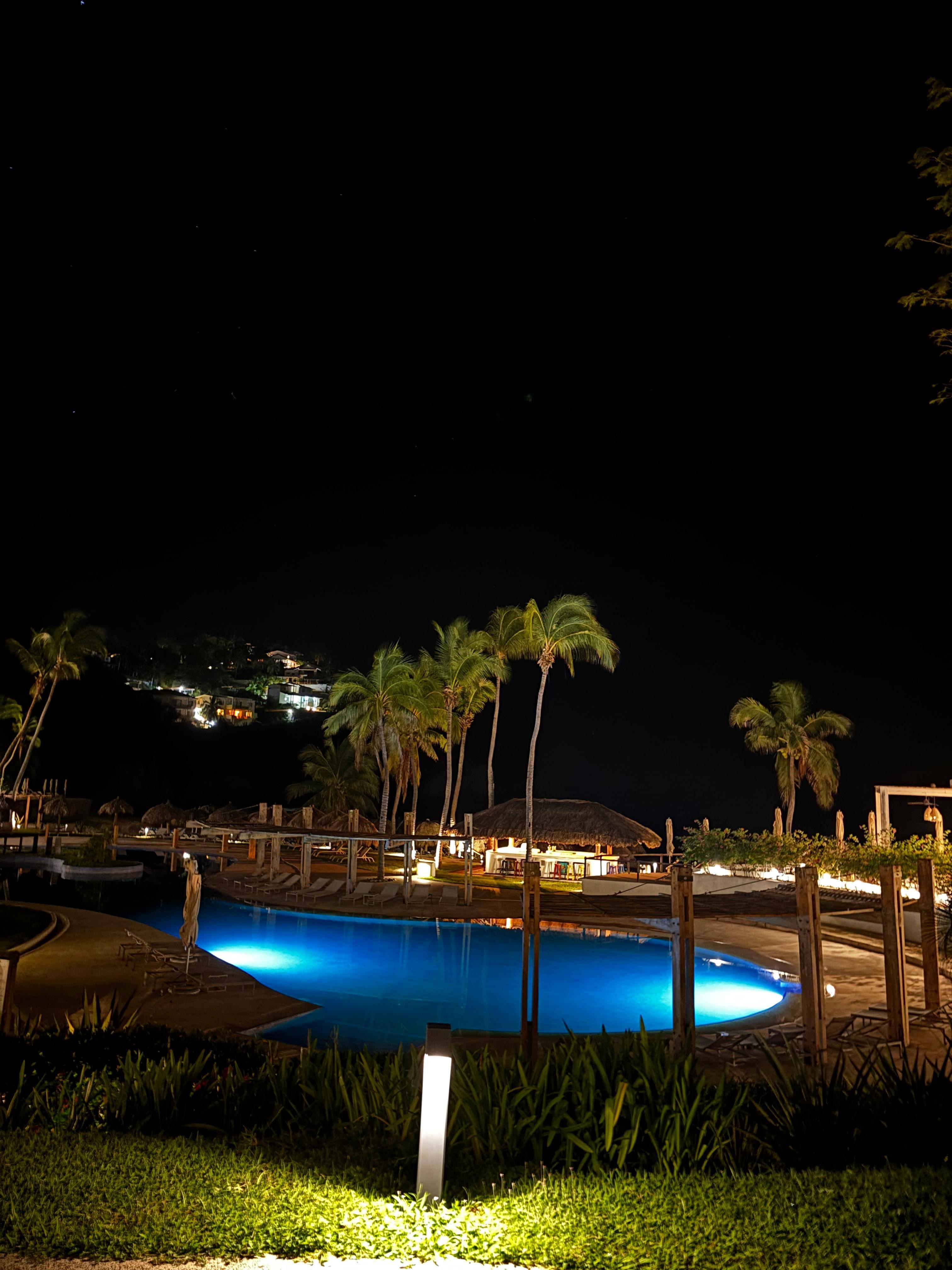 Main pool at night