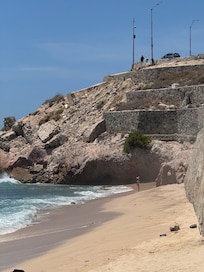 The beach
