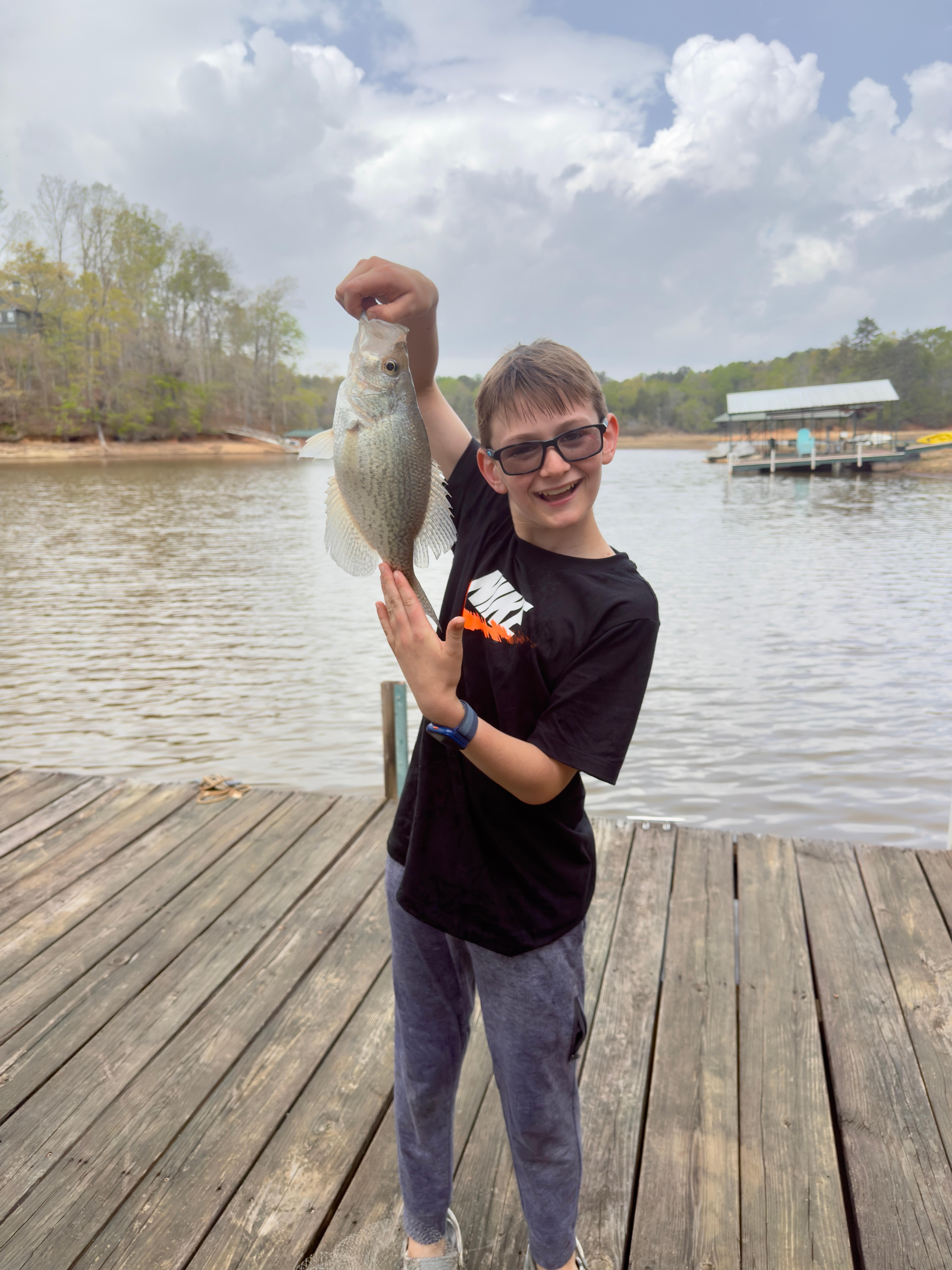 Big catch of the day from the dock!