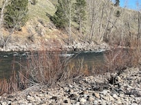 Bitterroot River behind the property.