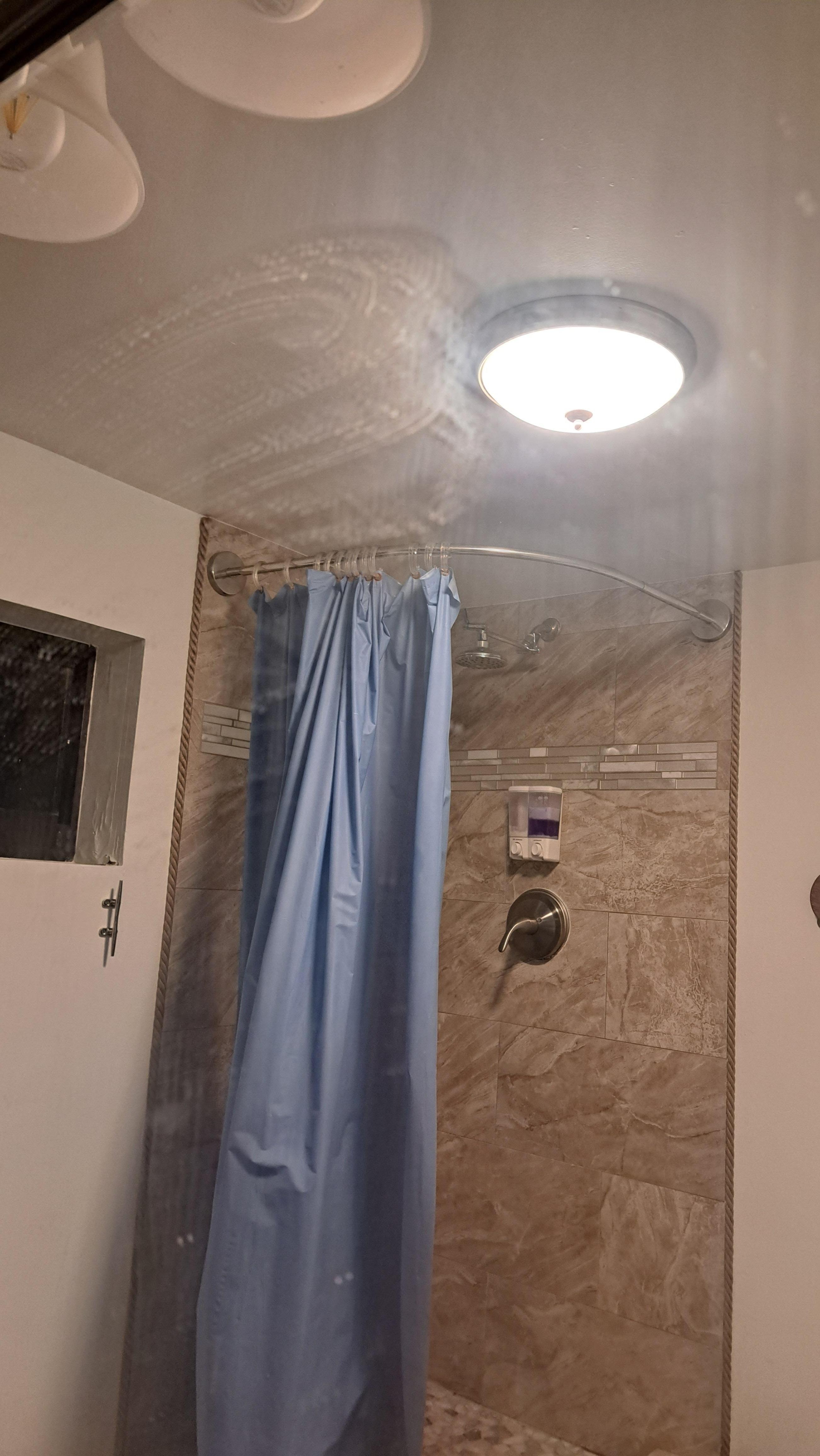 Unclean mirror after house keeping came 