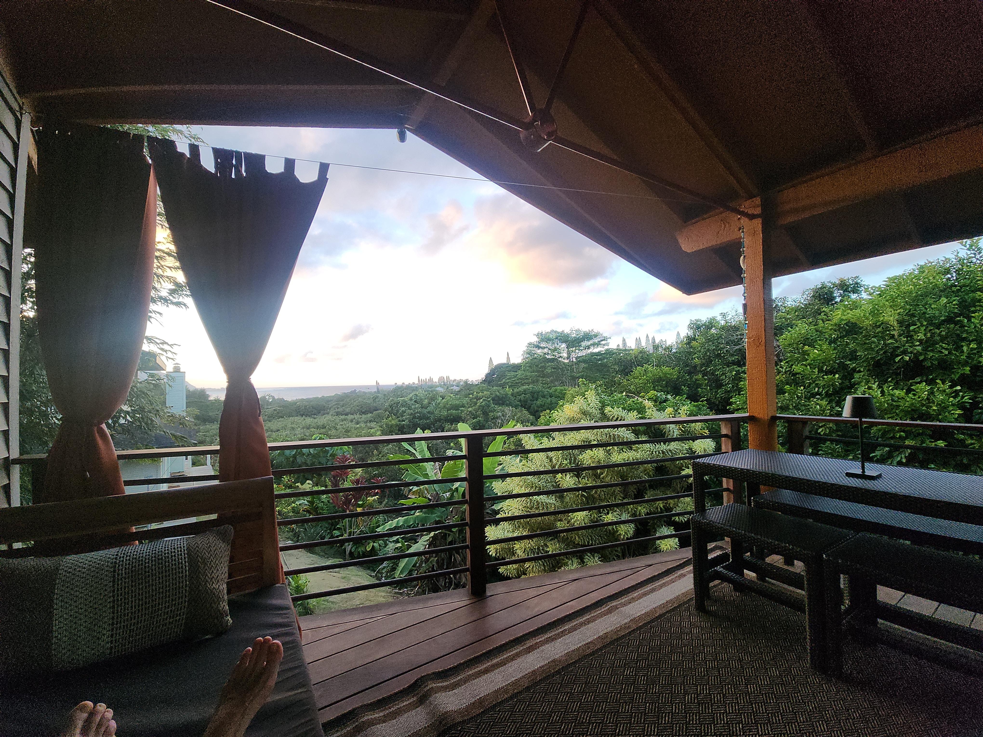 Great view without hassles of staying down in Hanalei
