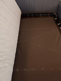 Food that was shaking around when the bed was opened.