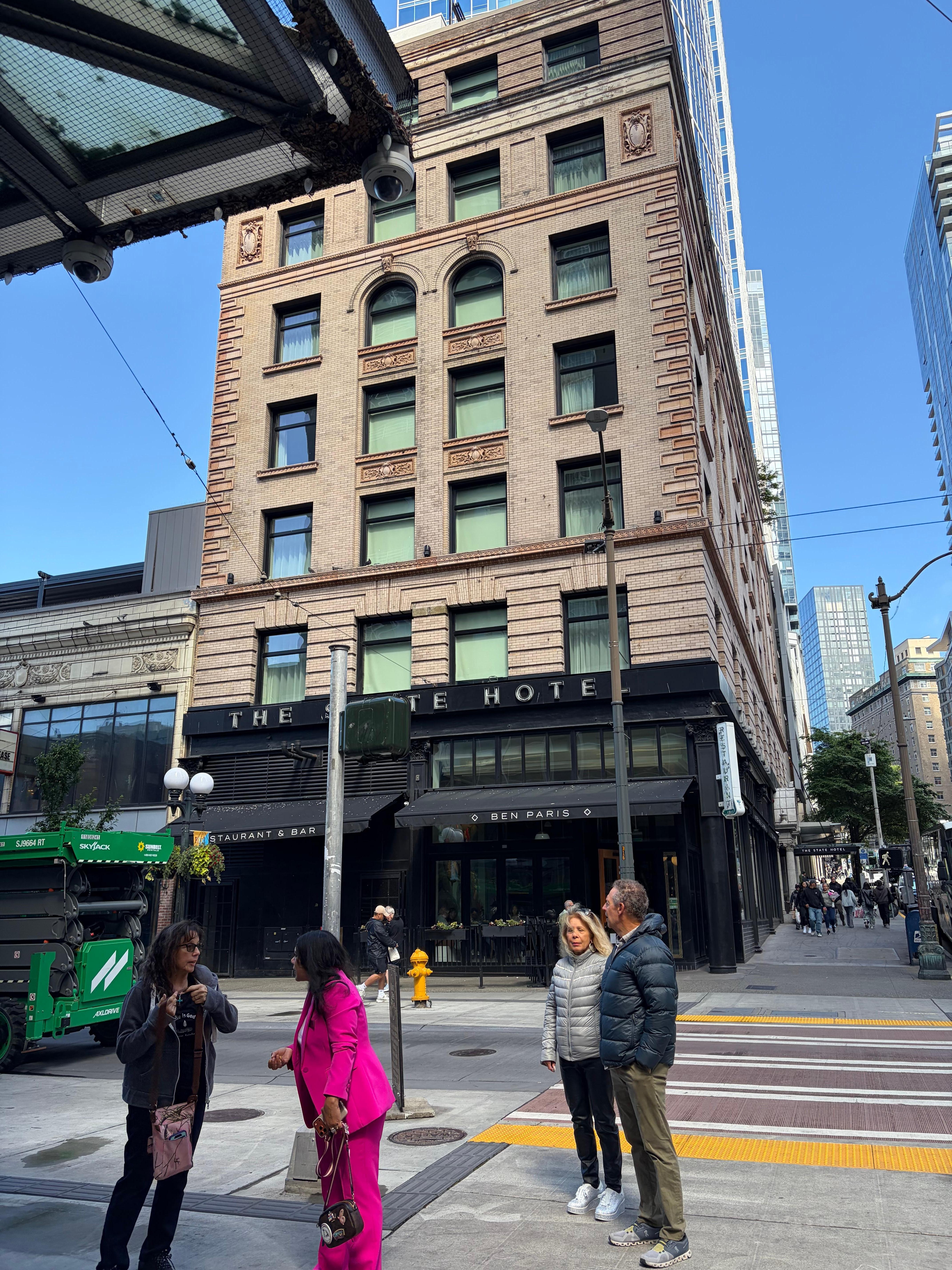 Located in the heart of the city. 