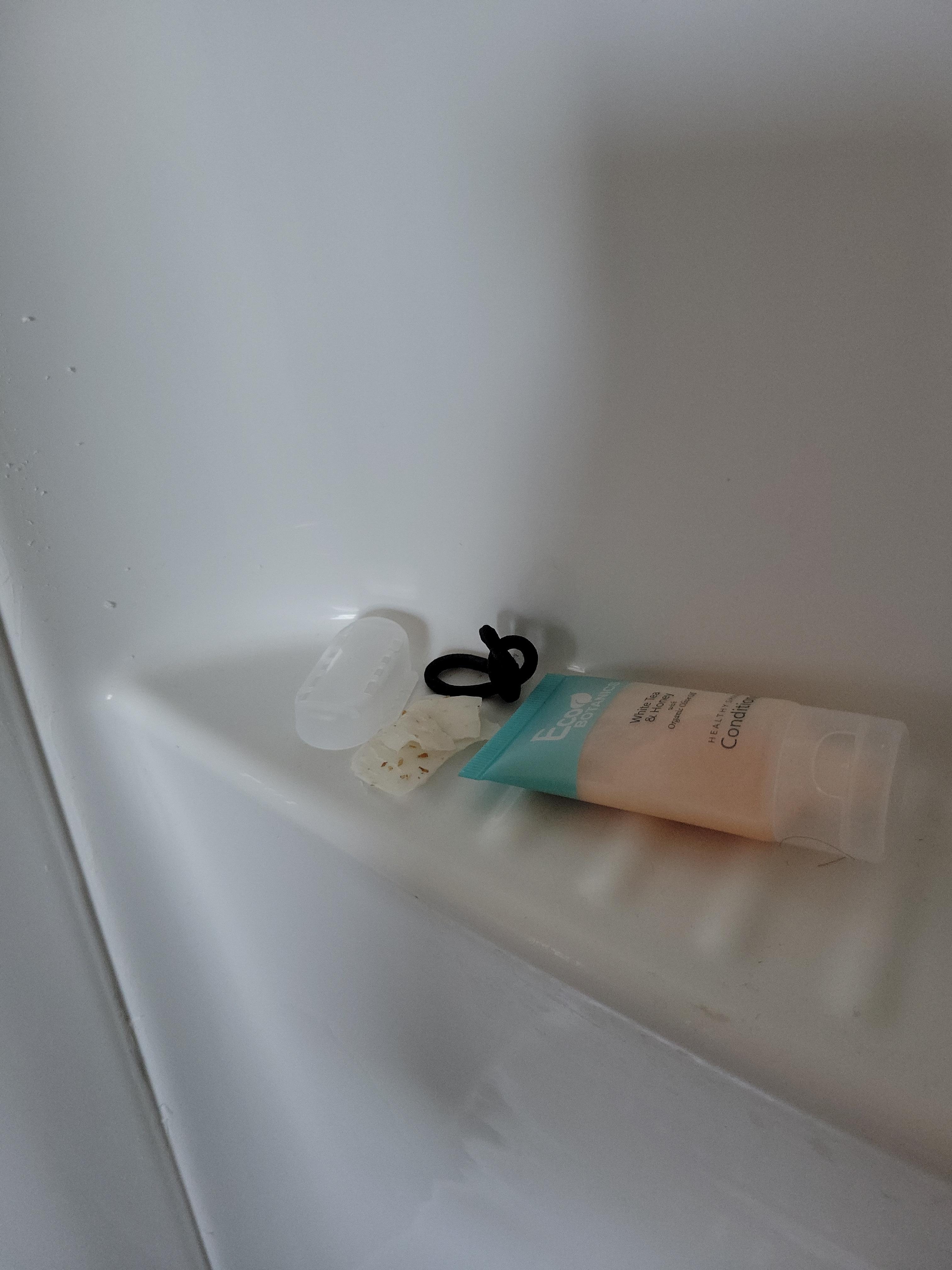 Disgusting soap particles. 