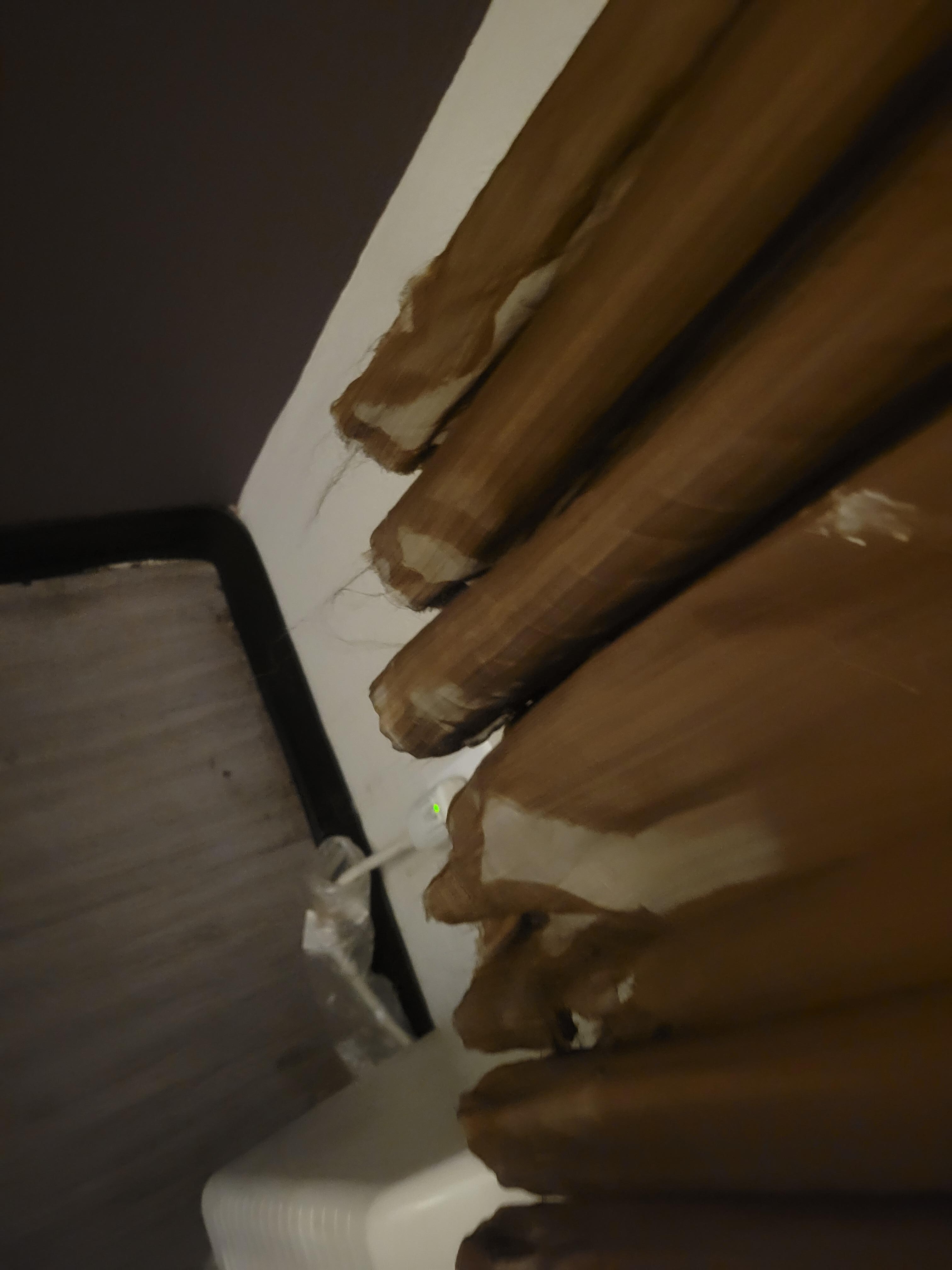 Raggedy filthy curtains