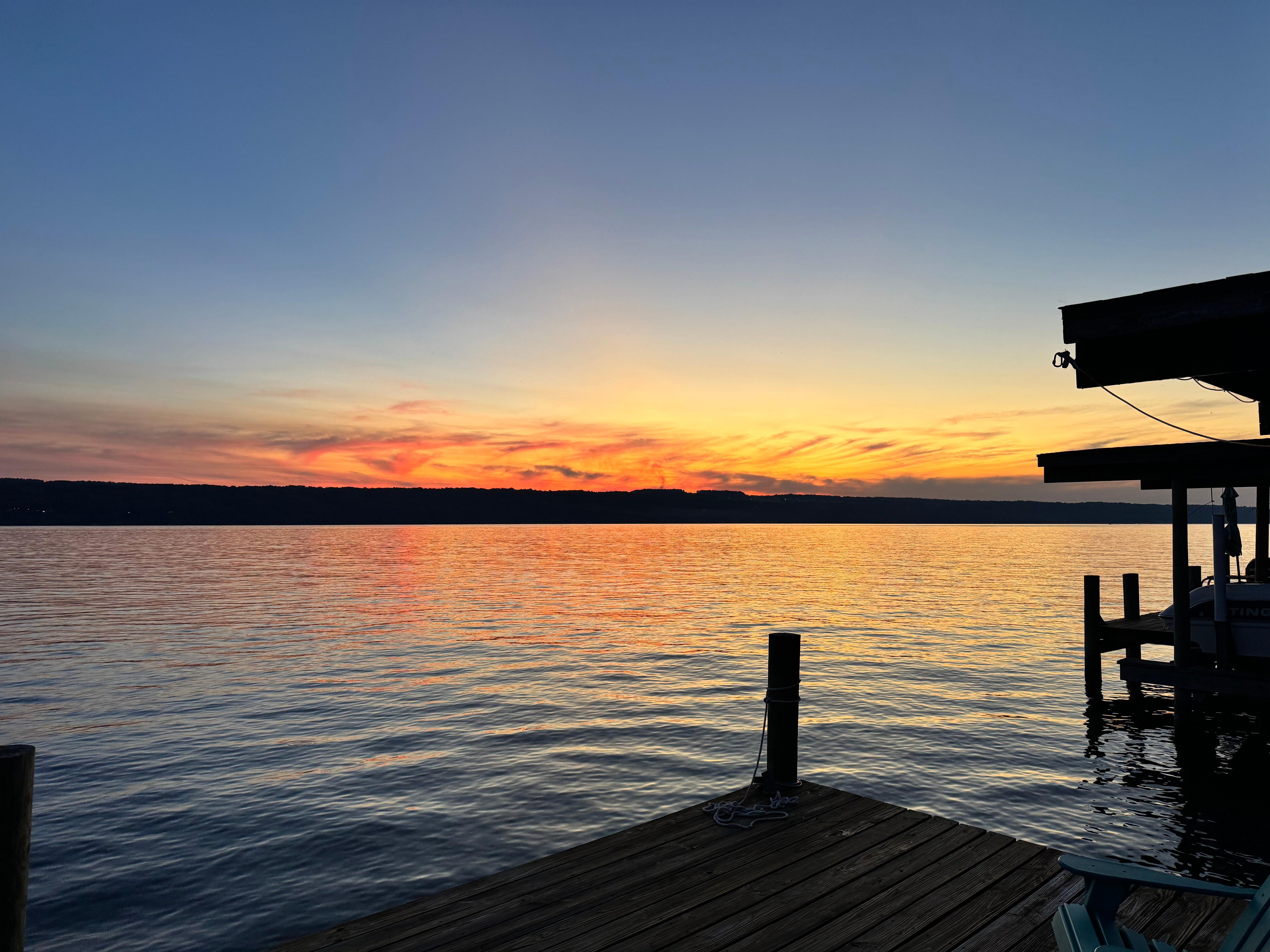 Sunset from dock