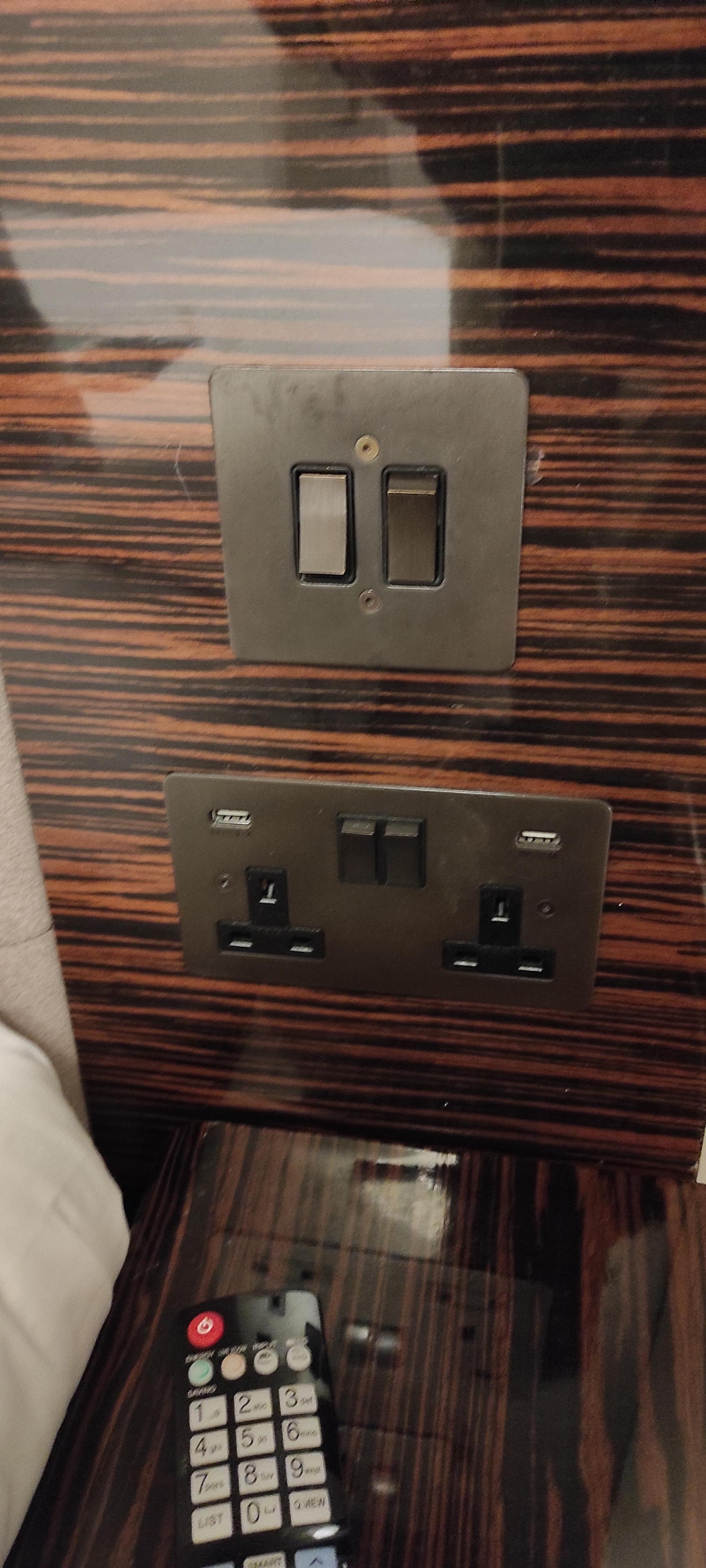 Bedside charging points