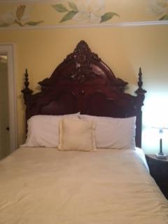 Antique bed in the Yellow Room