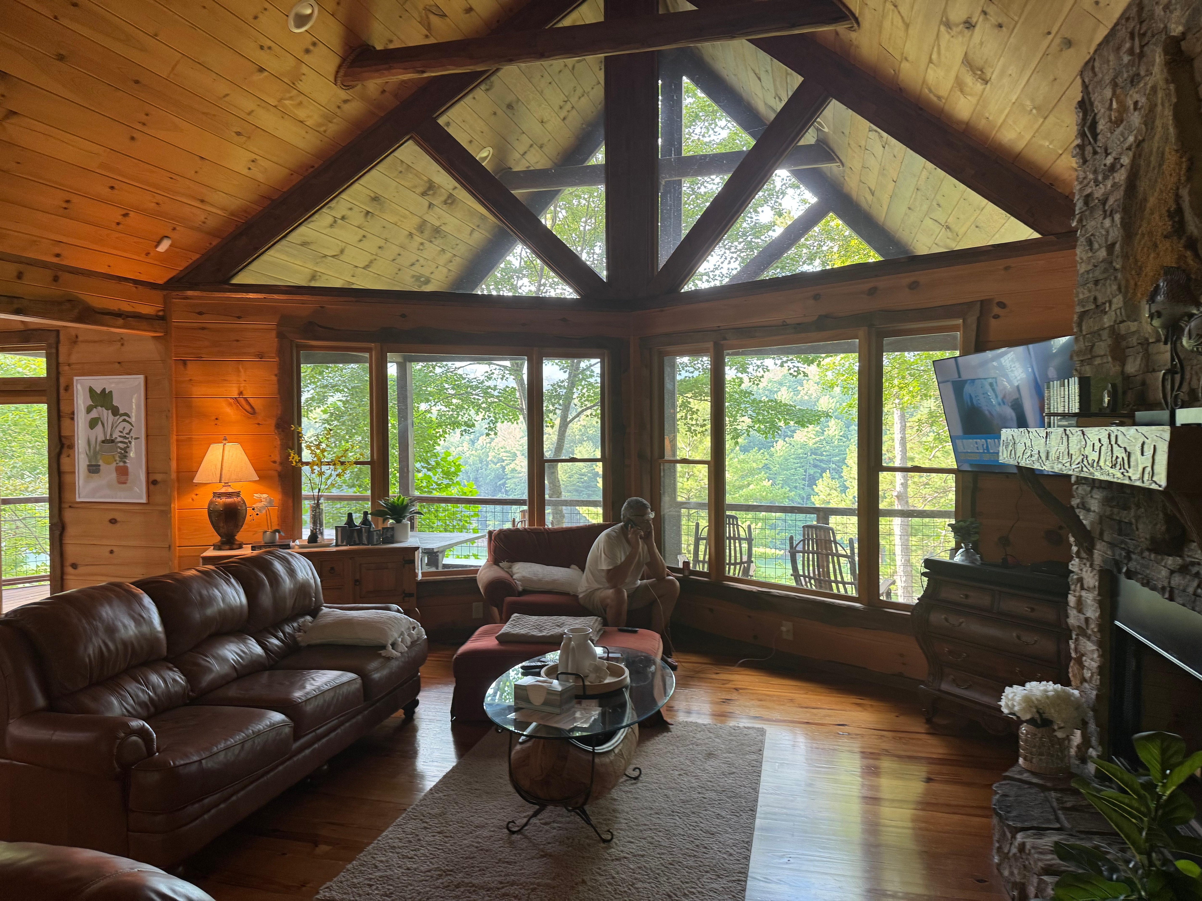 Lovely open great room with lots of light 