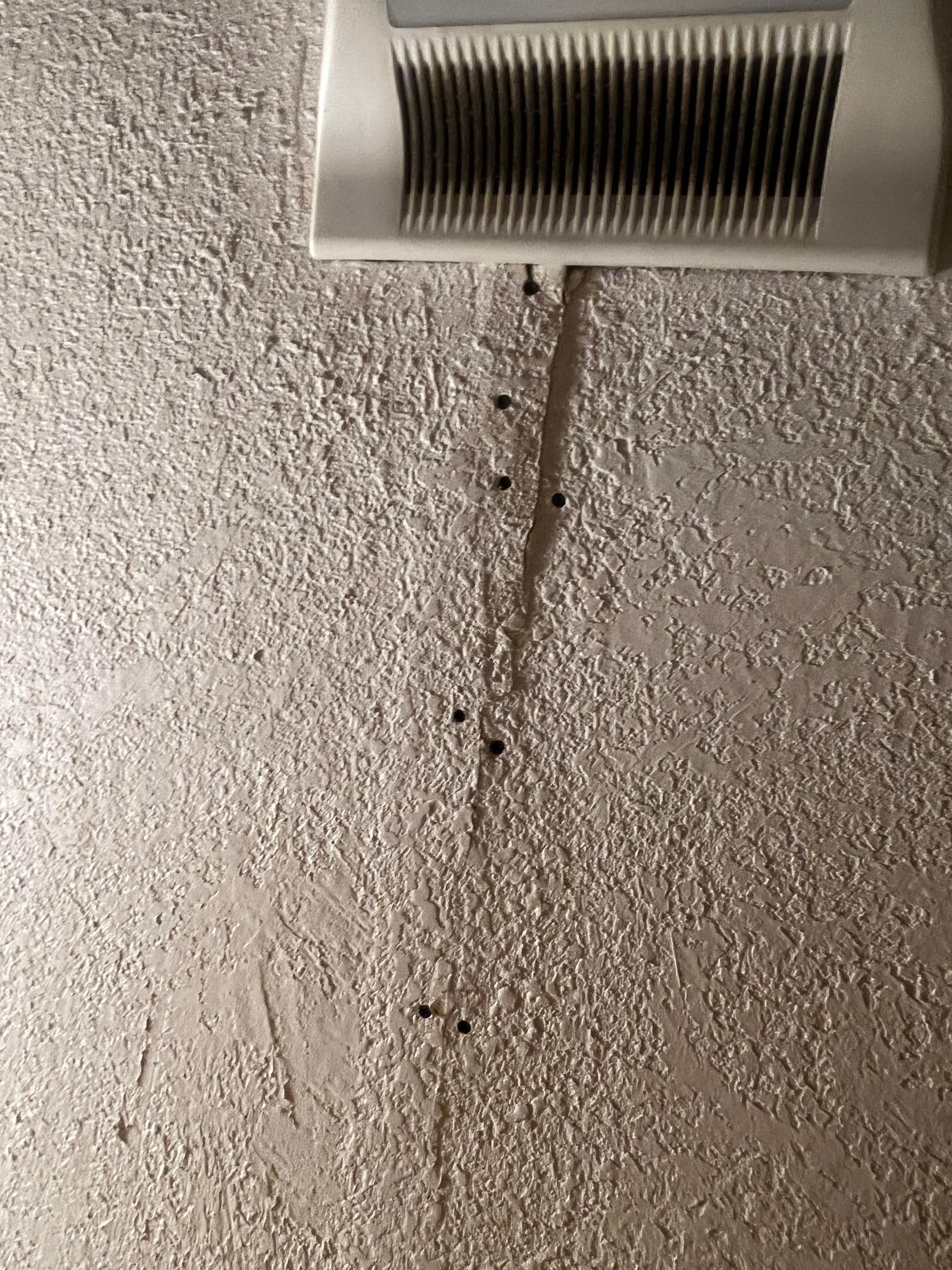 Ceiling crack