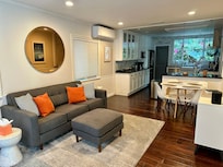 Upstairs living/dining/kitchen