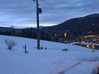 View of Aspen off the balcony