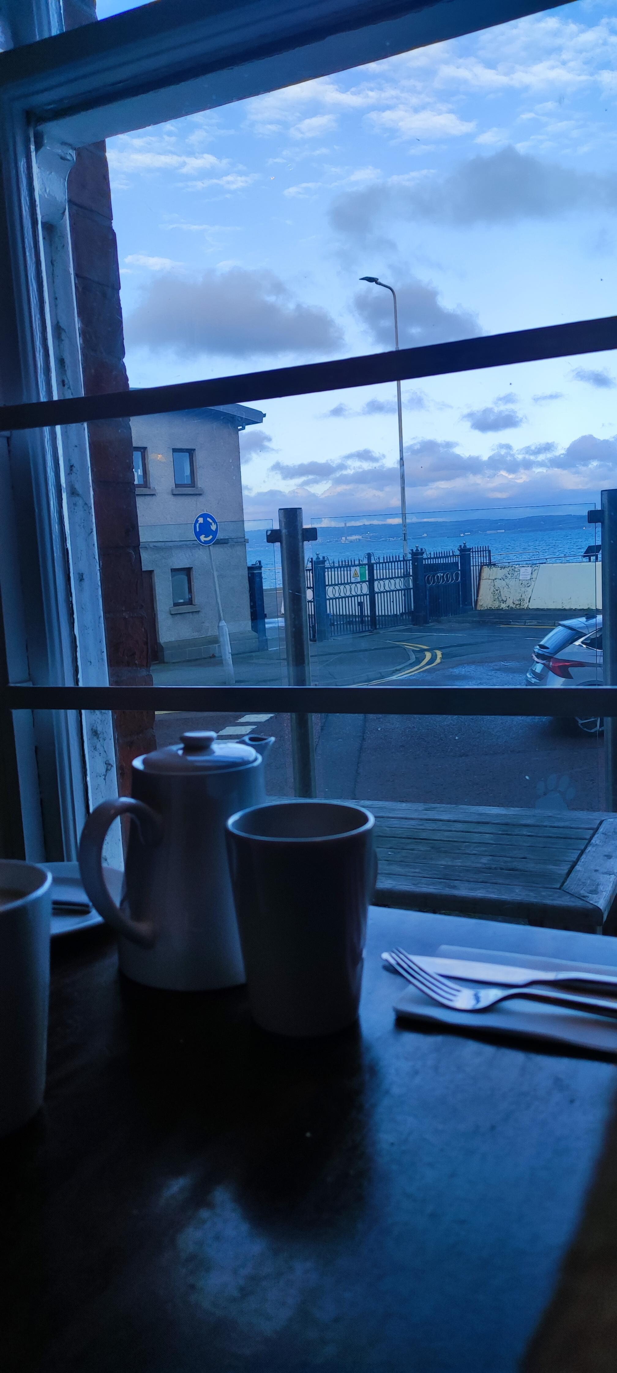 Grand view with a cuppa