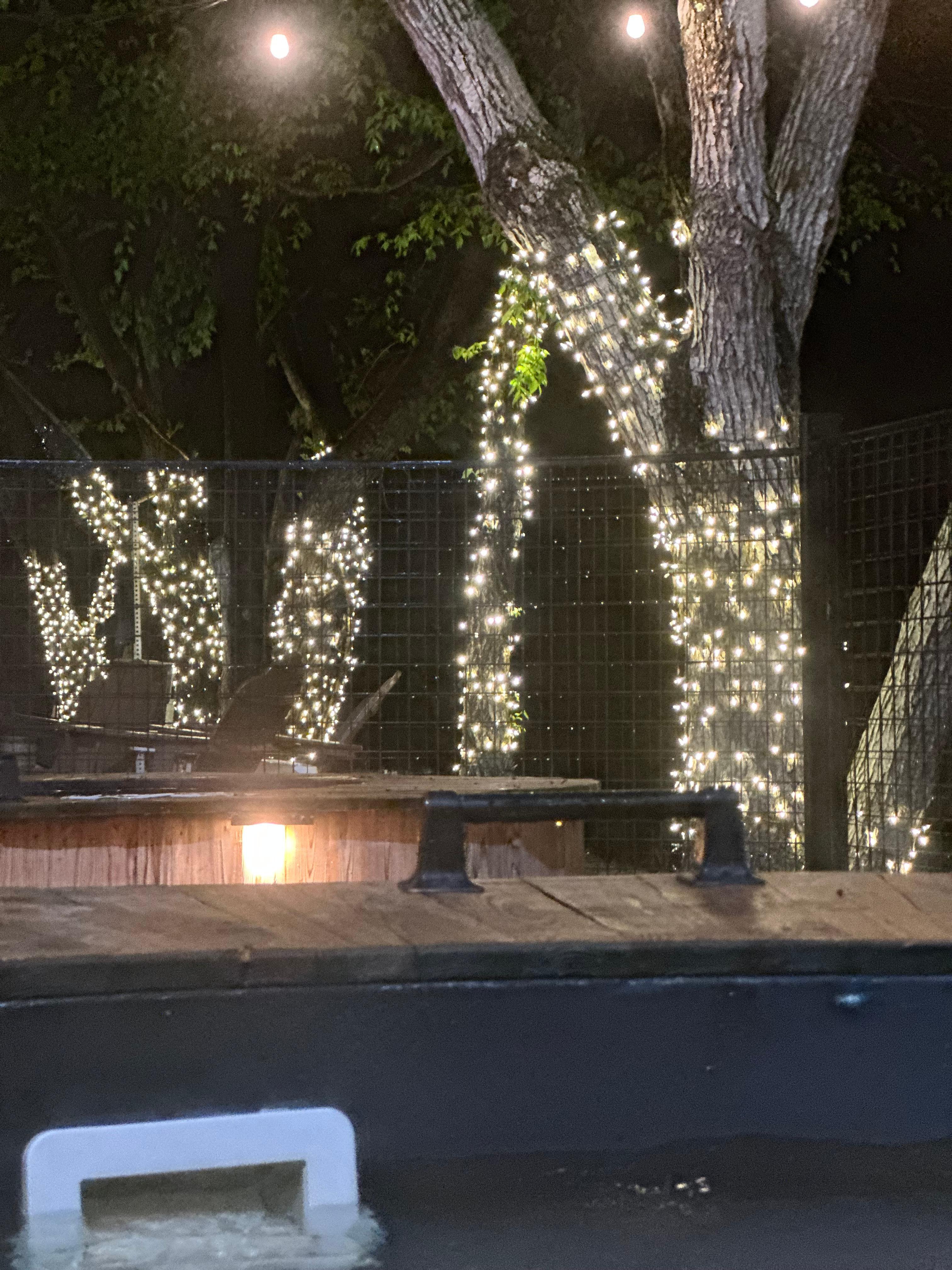 The night lighting is a relaxing vibe