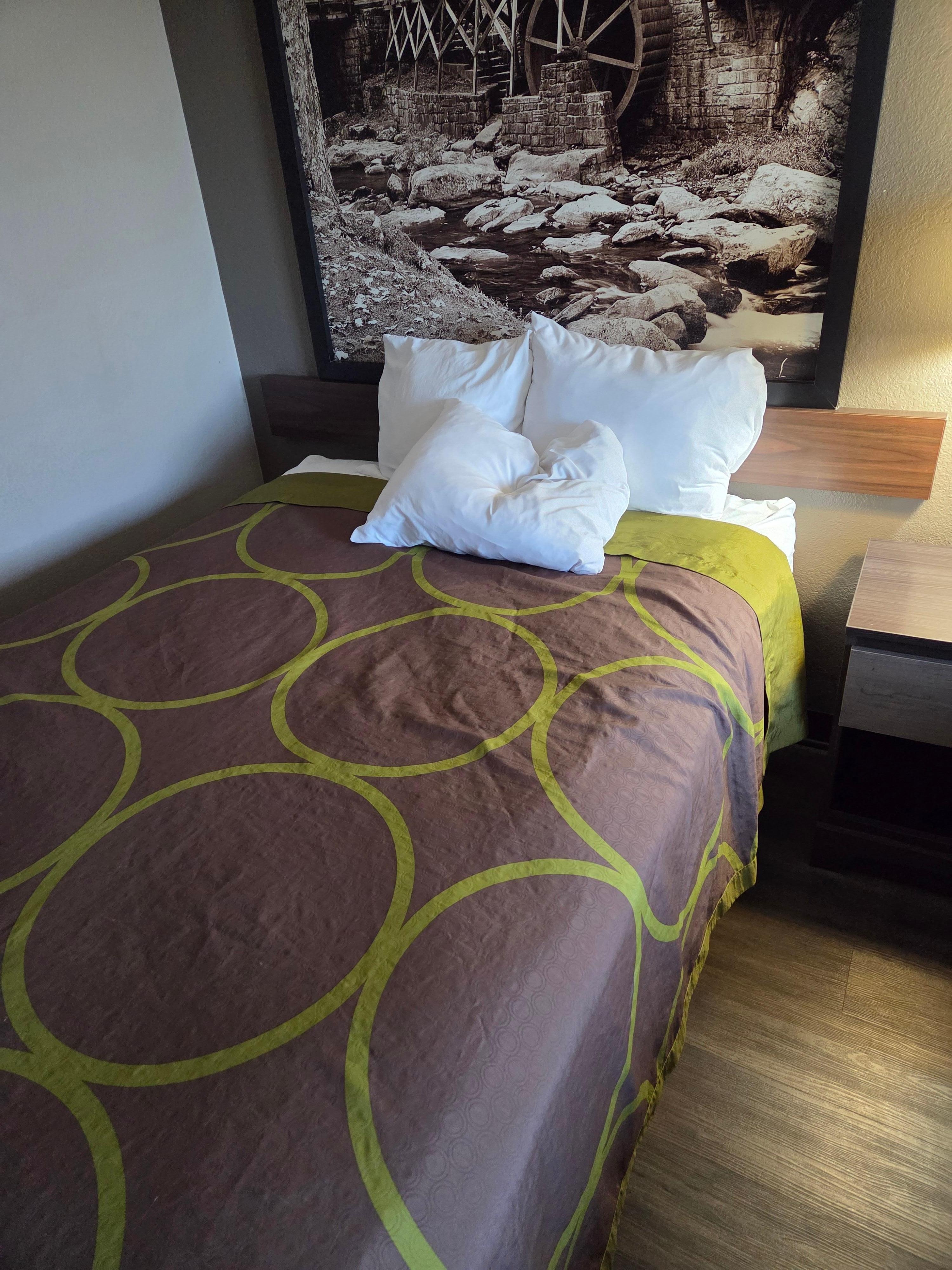 Someone had been on one if the beds.