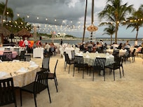 Mexican dinner on the beach
