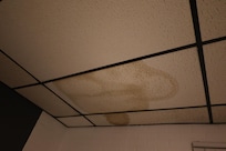 Water damage from the ceiling/roof (not in just one area of the household)