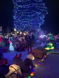 Christmas display nearby