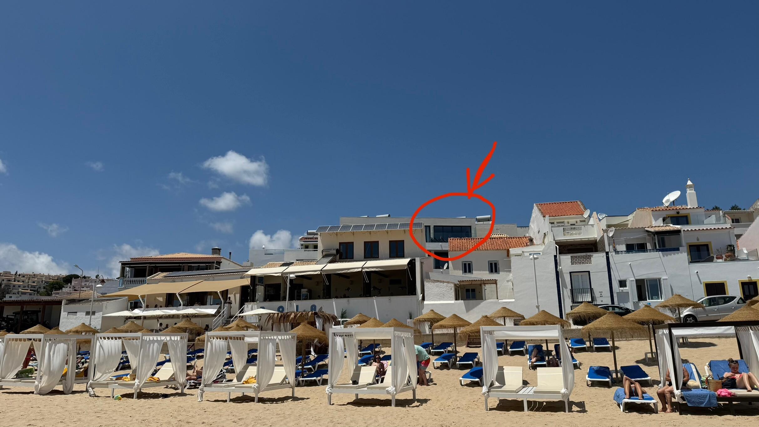 View from the beach
