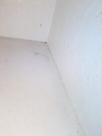 Unclean shelf from the maids