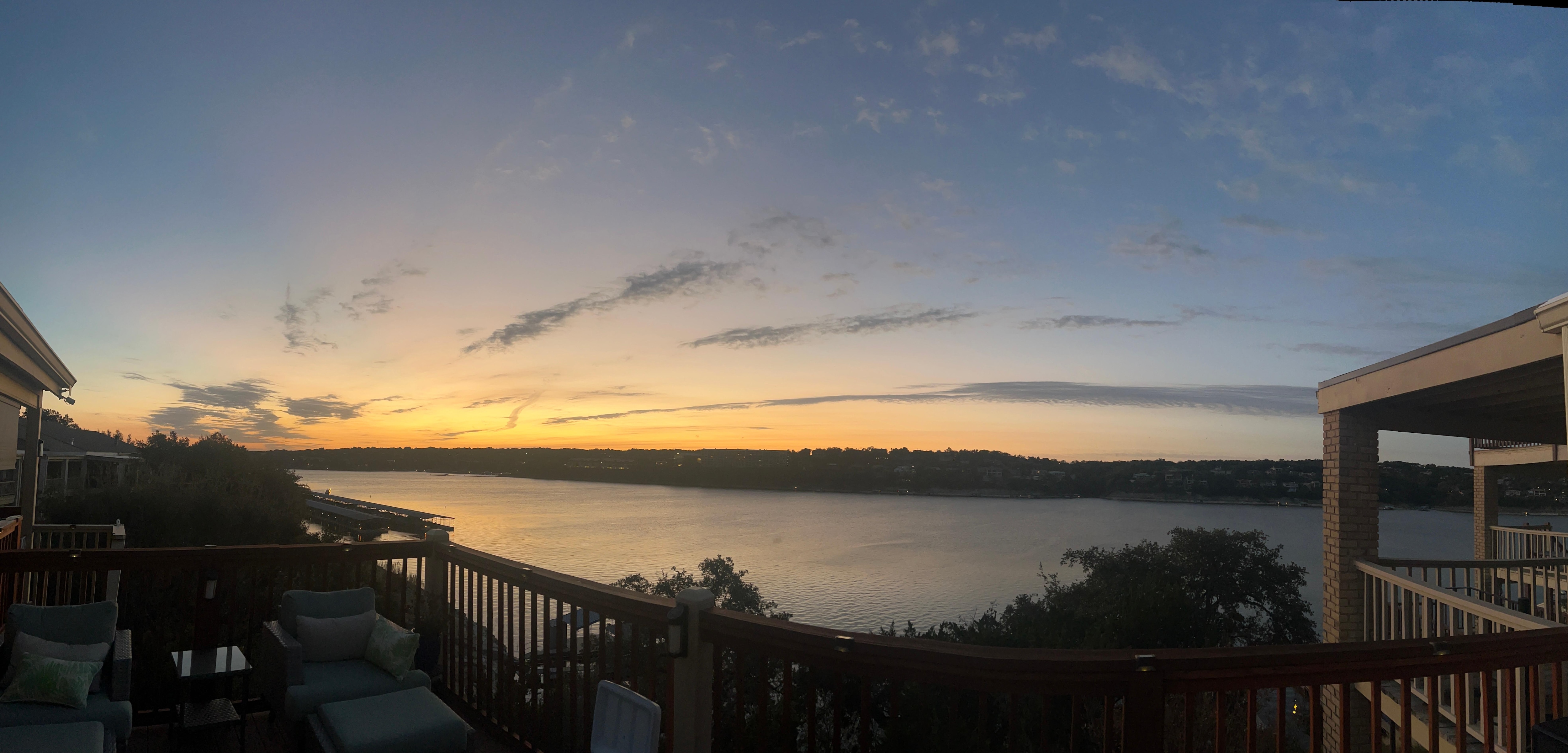 Sunrise in the lake.