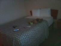 Nice size bed but very very soft I found it uncomfortable. Sheets and blankets were spotless clean