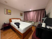 Decent sized room. May get cramped with 2 people.