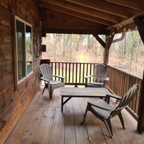 Cute little porch hangout area