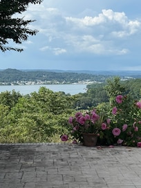Looking out to the lake
