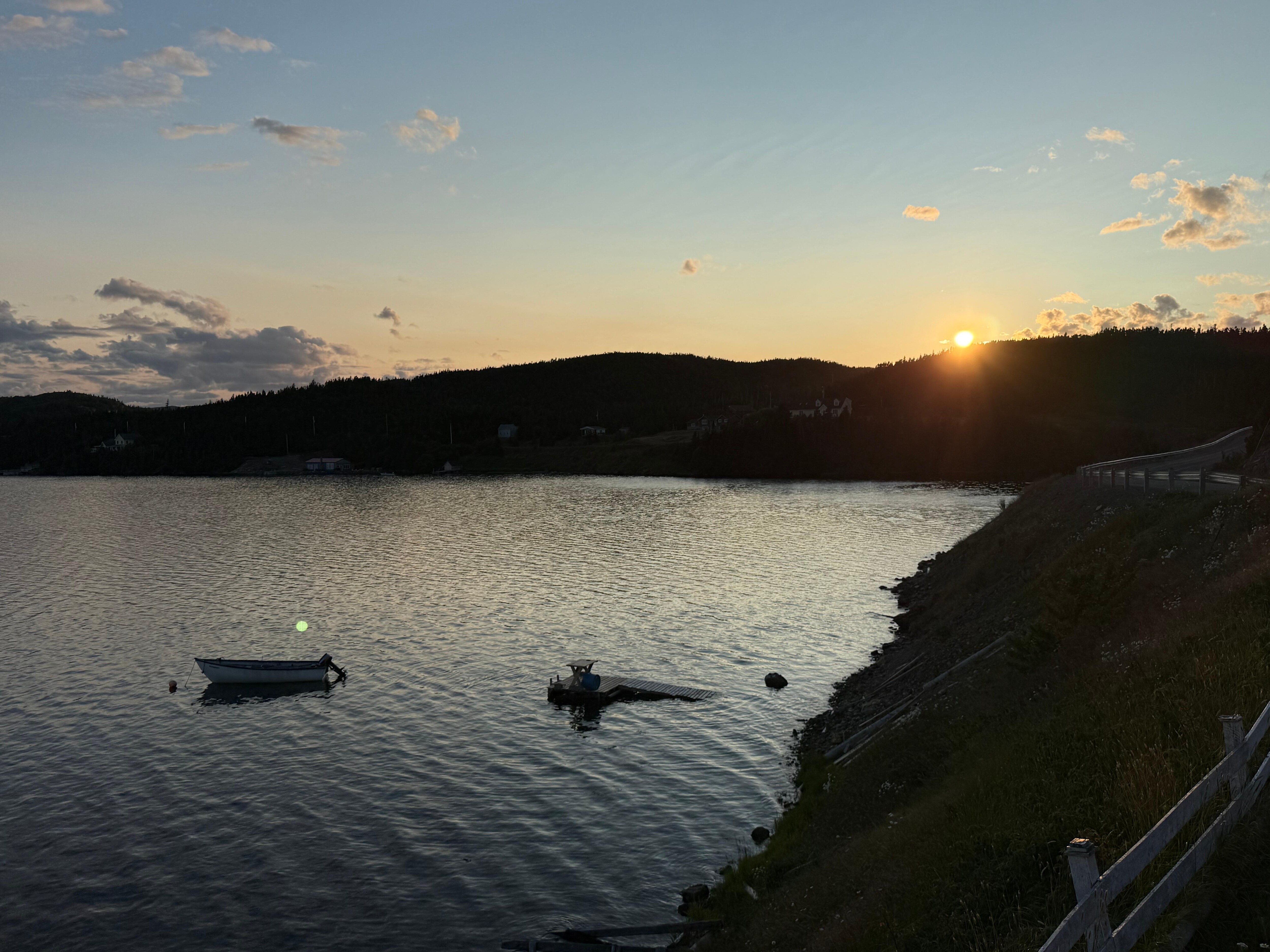 Sunset from the deck